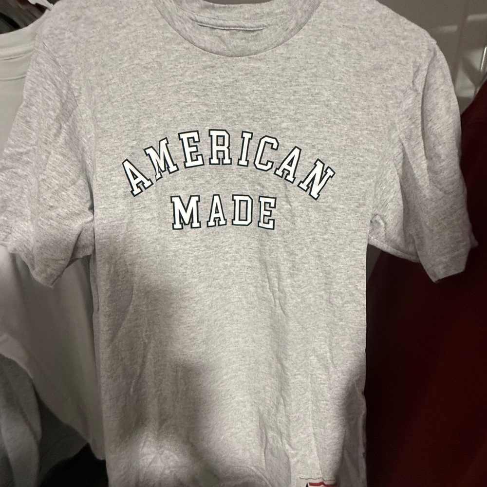 American Giant Gray Short Sleeve Tee